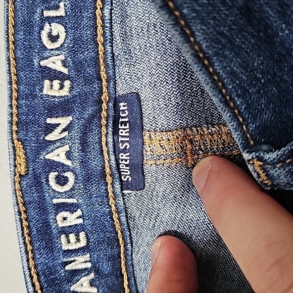 American Eagle size 0 super stretch high rise cropped jeggings - Picture 6 of 8